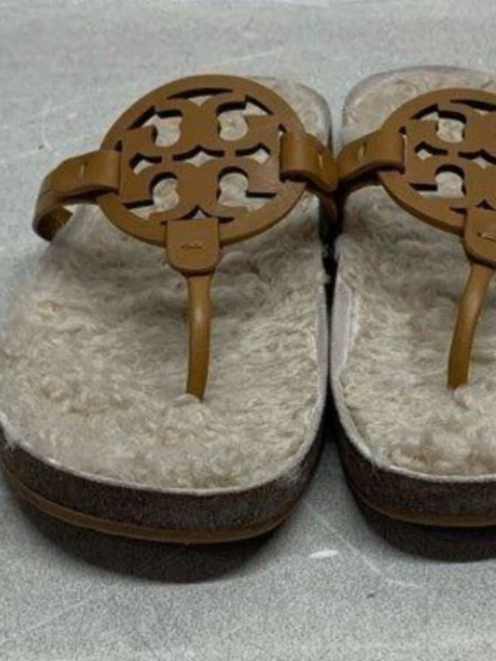 Tory Burch MILLER CLOUD Sandals- Brown Size 12 VERY lightly used reg $268